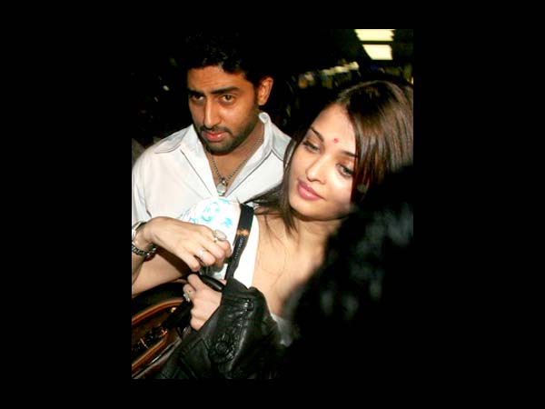 Aishwarya with hubby Aishwarya with hubby
