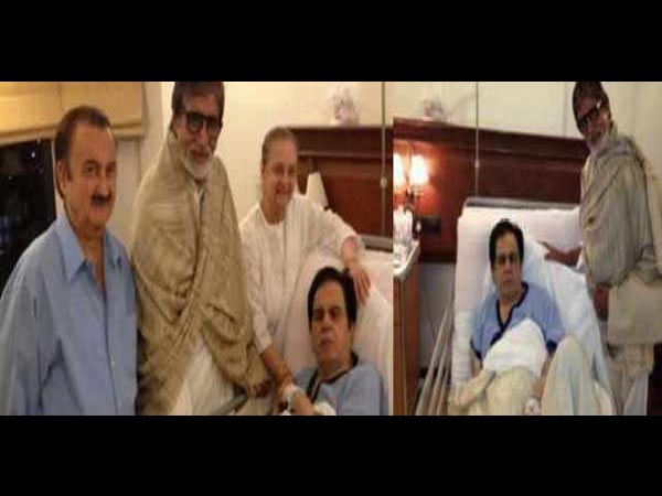 अमिताभ पहुंचे दिलीप कुमार से मिलने अमिताभ पहुंचे दिलीप कुमार से मिलने