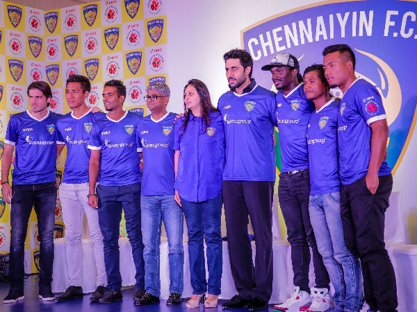 Chennaiyin FC co-owners actor Abhishek Bachchan | परफैक्ट तस्वीर Chennaiyin FC co-owners actor Abhishek Bachchan | परफैक्ट तस्वीर