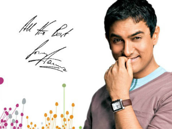 Autograph of Aamir Khan Autograph of Aamir Khan