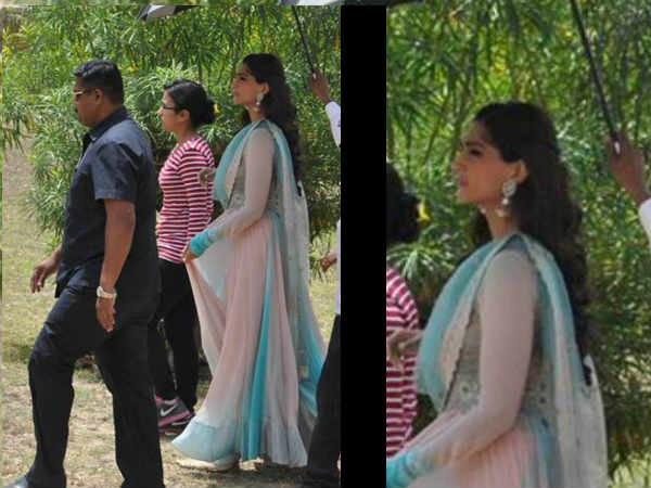 शूट पर जाती सोनम