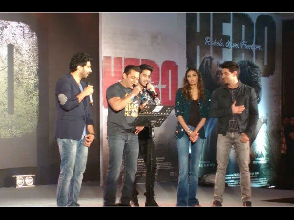 सलमान खान ने लाइव गाया मैं हूं हीरो तेरा