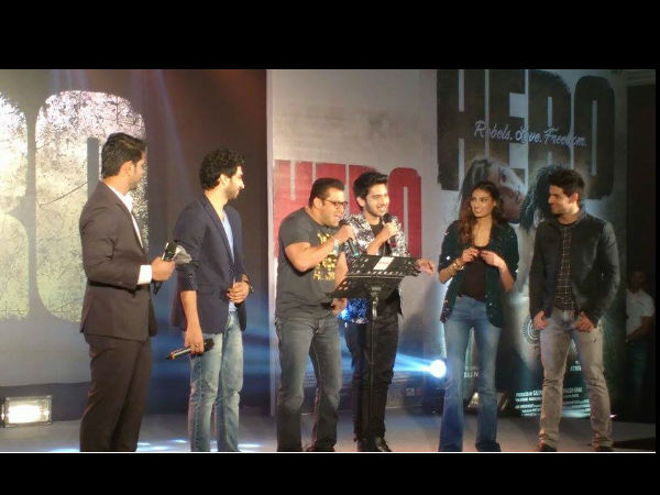 सब भूलकर गाया सलमान ने मैं हूं हीरो तेरा