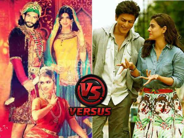 दिलवाले Vs बाजीराव मस्तानी 