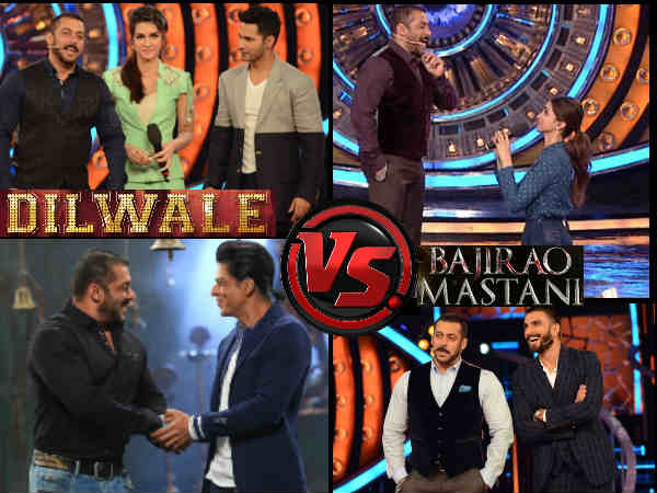 दिलवाले Vs बाजीराव मस्तानी