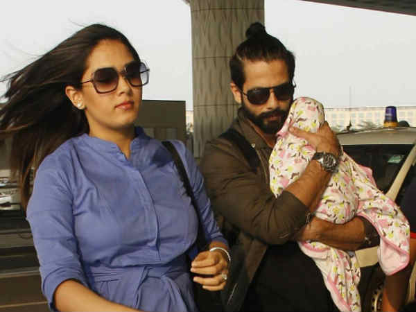 शाहिद कपूर अपनी बेटी और पत्नी के साथ शाहिद कपूर अपनी बेटी और पत्नी के साथ