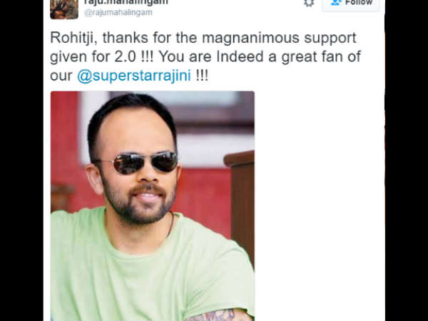 No Robot 2.0-Golmaal 4 clash producer thanks Rohit Shetty No Robot 2.0-Golmaal 4 clash producer thanks Rohit Shetty
