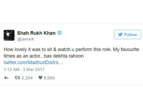 shahrukh-khan-twitter-conversation-with-madhuri-dixit-will-make-your-day shahrukh-khan-twitter-conversation-with-madhuri-dixit-will-make-your-day