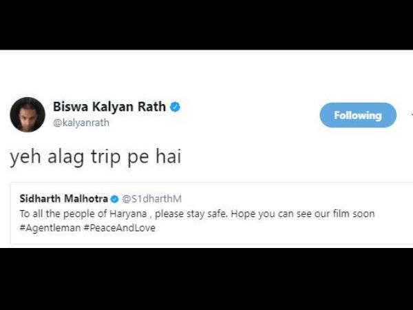 सिद्धार्थ मल्होत्रा को लोगों ने धो डाला सिद्धार्थ मल्होत्रा को लोगों ने धो डाला