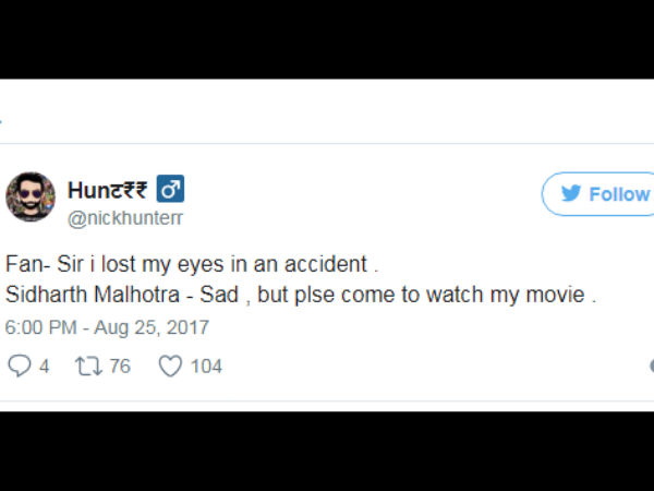 सिद्धार्थ मल्होत्रा को लोगों ने धो डाला सिद्धार्थ मल्होत्रा को लोगों ने धो डाला