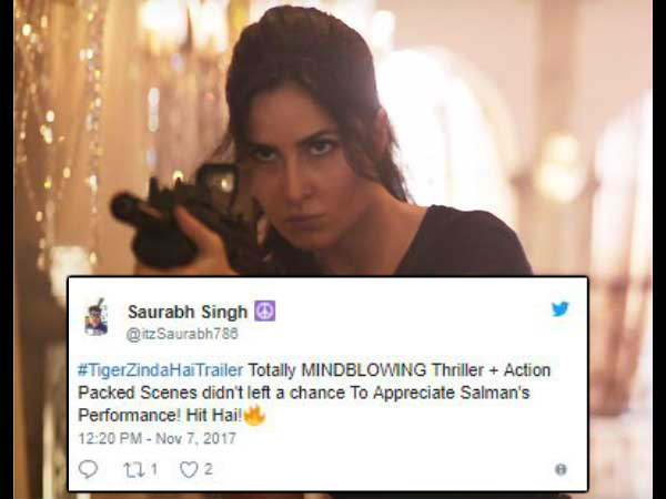 टाईगर ज़िंदा है ट्रेलर पर ट्विटर रिएक्शन टाईगर ज़िंदा है ट्रेलर पर ट्विटर रिएक्शन