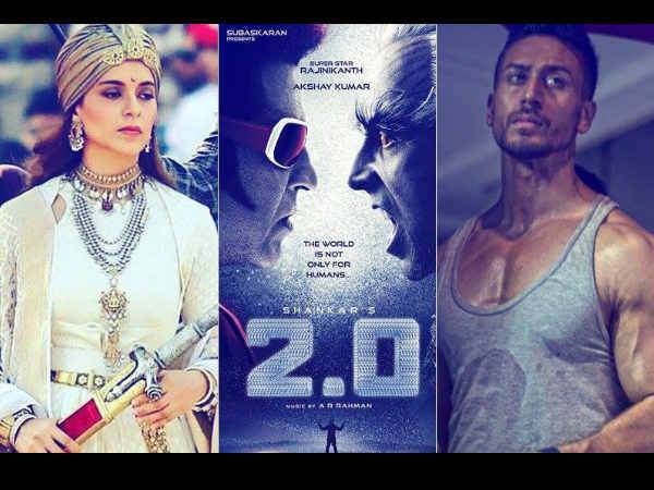 बागी 2 VS मणिकर्णिका VS 2.0 बागी 2 VS मणिकर्णिका VS 2.0
