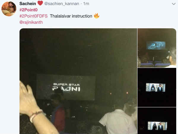 rajnikanth-entry-scene-in-2-0-paused-3-minutes-to-celebrate-thalaaivaa-fans-leak-entry-scene rajnikanth-entry-scene-in-2-0-paused-3-minutes-to-celebrate-thalaaivaa-fans-leak-entry-scene