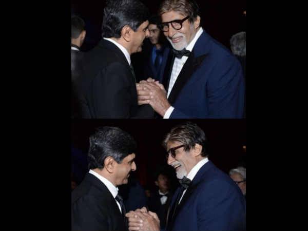 मेहमानों से मिलते बिग बी मेहमानों से मिलते बिग बी