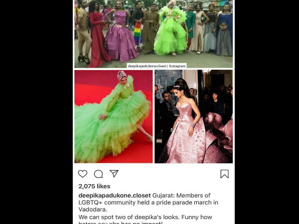 LGBT परेड में वायरल हुआ दीपिका का लुक