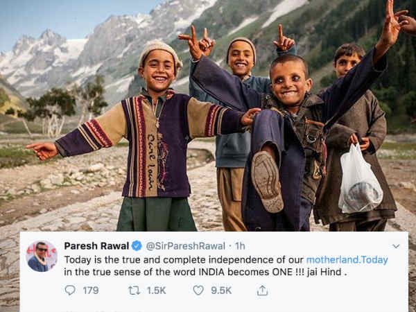 परेश रावल की खुशी परेश रावल की खुशी