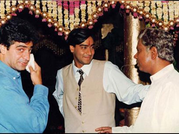 इश्क फिल्म की शूटिंग के दौरान