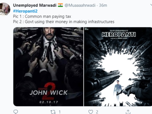 हीरोपंती 2 हैशटैग ट्रेंड हीरोपंती 2 हैशटैग ट्रेंड
