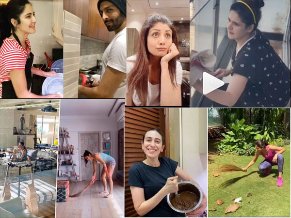 बॉलीवुड से लेकर टीवी सितारें घर का कर रहे कामकाज बॉलीवुड से लेकर टीवी सितारें घर का कर रहे कामकाज