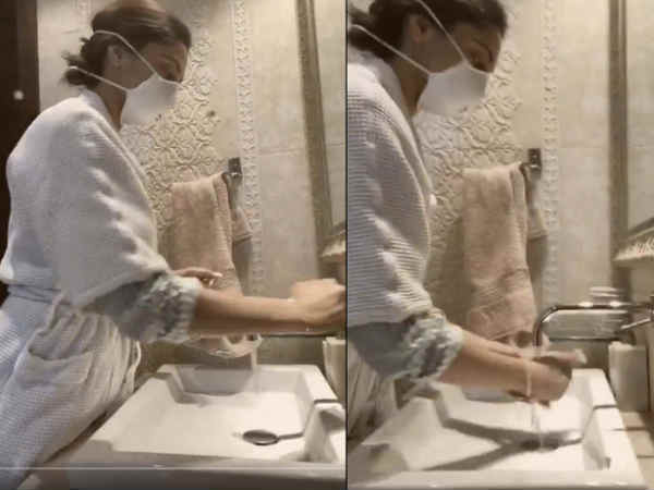 दीपिका, अनुष्का का हैंड वॉश चैंलेज दीपिका, अनुष्का का हैंड वॉश चैंलेज