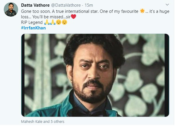 बहुत जल्दी चले गए इरफान सर.. बहुत जल्दी चले गए इरफान सर..