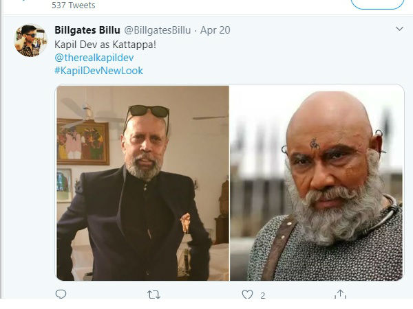कपिल देव बन गए कटप्पा कपिल देव बन गए कटप्पा