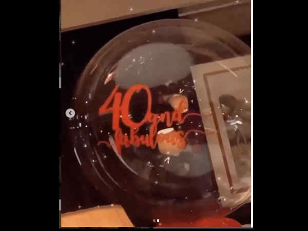 40 की सजावट