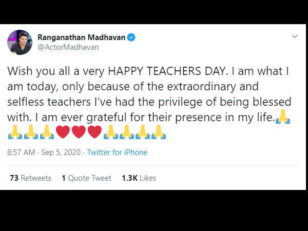 आर माधवन ने कहा आभारी हूं