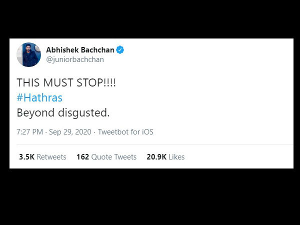 अभिषेक बच्चन ने कहा घिनौना है ये