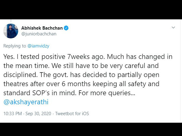 अभिषेक ने दिया फिर से जवाब