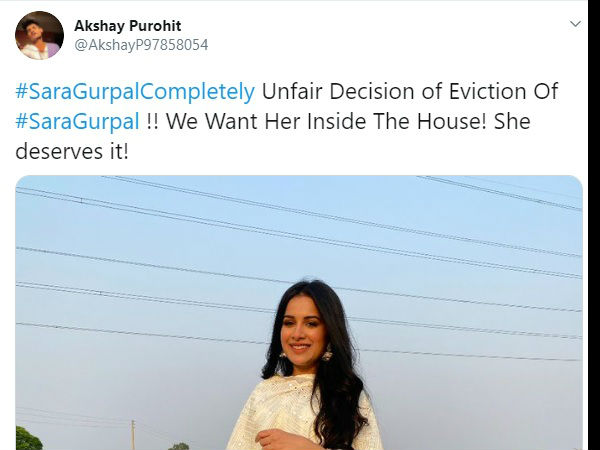 सारा को बाहर करने का गलत फैसला