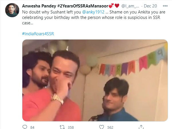 यूजर ने उठाए अंकिता पर सवाल