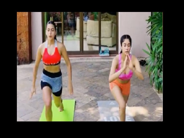 जान्हवी और सारा का धमाकेदार जिम जान्हवी और सारा का धमाकेदार जिम
