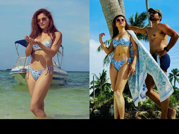 पति अभिनव शुक्ला के साथ रुबीना दिलैक पति अभिनव शुक्ला के साथ रुबीना दिलैक
