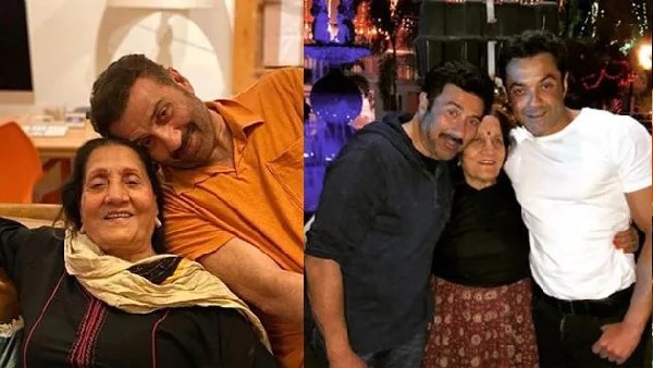 मां प्रकाश कौर के साथ सनी देओल मां प्रकाश कौर के साथ सनी देओल