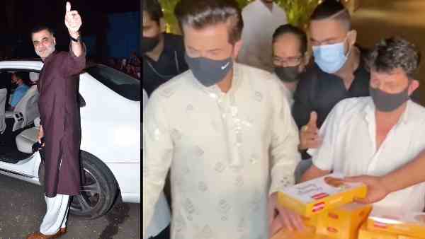 अनिल कपूर ने बांटी मिठाईयां अनिल कपूर ने बांटी मिठाईयां