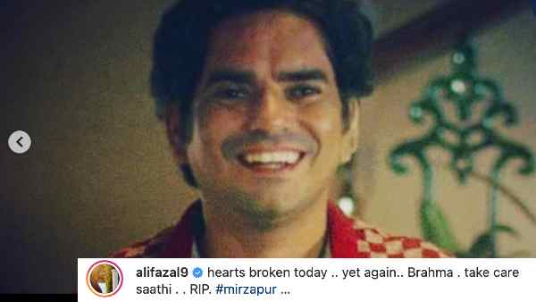 अली फ़ज़ल ने जताया शोक अली फ़ज़ल ने जताया शोक