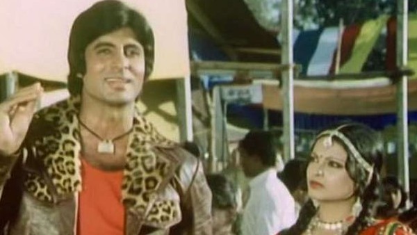 1977 में खून पसीना फिल्म में रेखा और अमिताभ बच्चन की जोड़ी 1977 में खून पसीना फिल्म में रेखा और अमिताभ बच्चन की जोड़ी