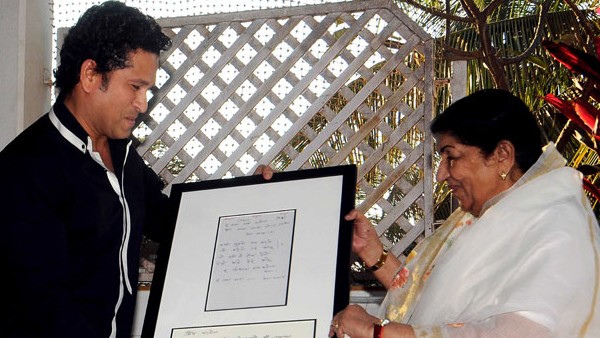लता मंगेशकर के पंसदीदा खिलाड़ी सचिन तेंदुलकर लता मंगेशकर के पंसदीदा खिलाड़ी सचिन तेंदुलकर