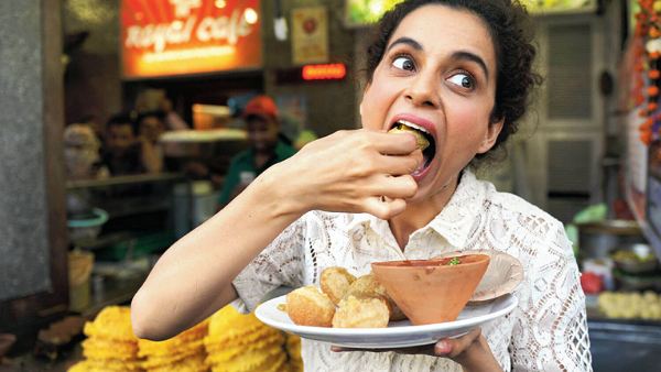 कंगना को अच्छे लगते हैं गोलगप्पे : कंगना को अच्छे लगते हैं गोलगप्पे :