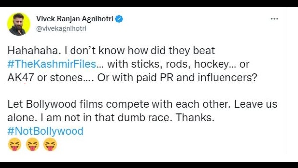 vivek agnihotri reacts on brahmastra beating the kashmir files box office says i am not in that dumb race vivek agnihotri reacts on brahmastra beating the kashmir files box office says i am not in that dumb race